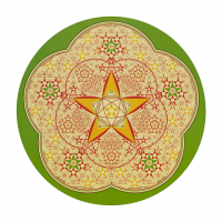 AQUA ROYAL® Mandala Tischset „Grün“